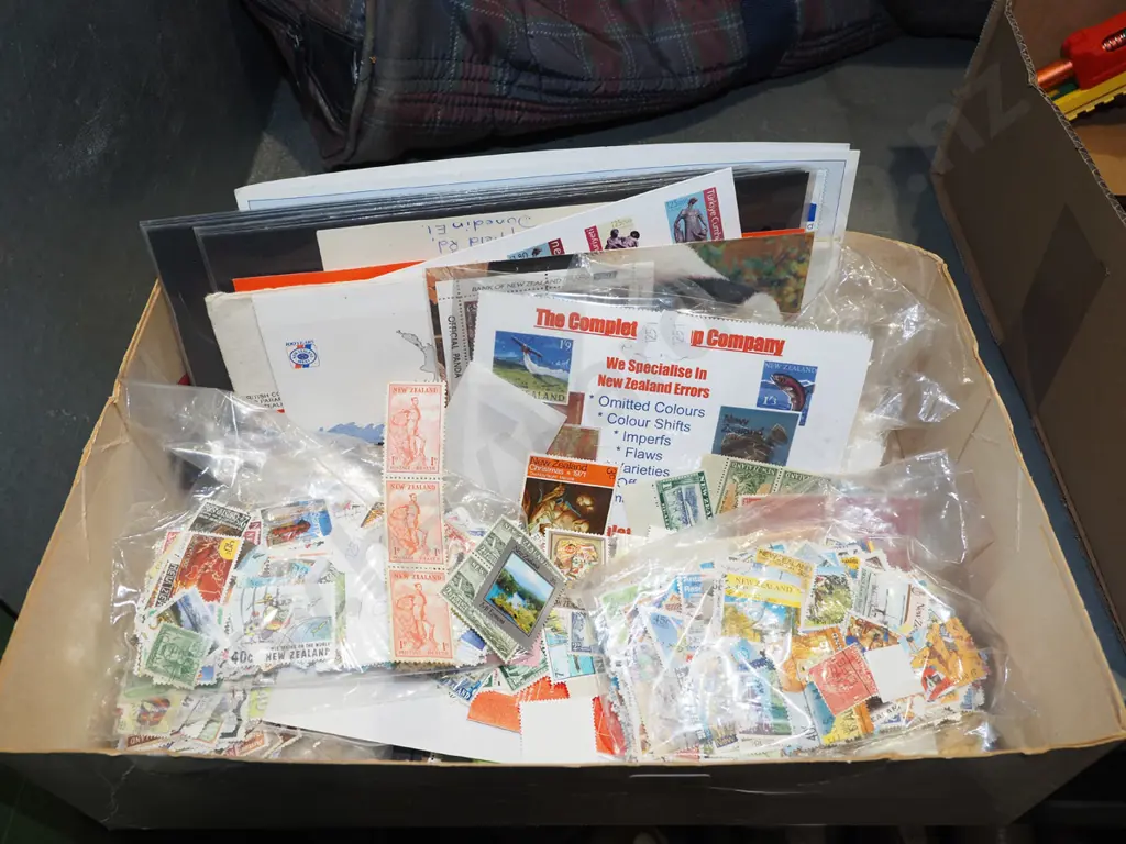 box; various stamps Image 1++