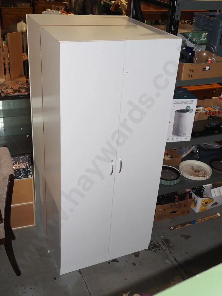 melteca mdf 2 door laundry cupboard H1800 W790 D415 Image 1++