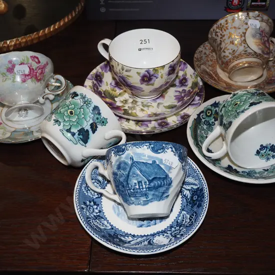 cups, saucers