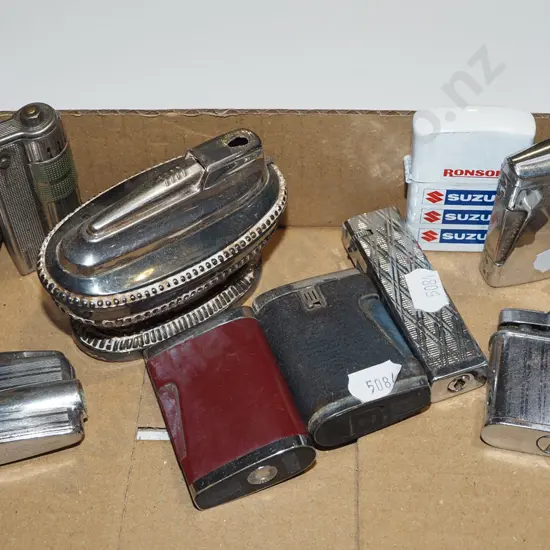 tray of various lighters