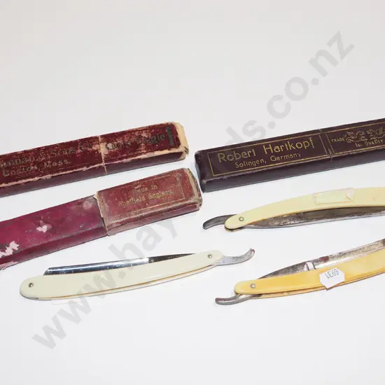 3x vintage cut throat razors