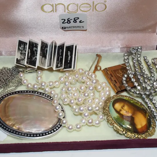 tray of costume jewellery