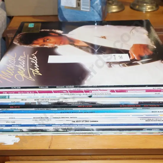 1980s LPs; Michael Jackson, Air Supply, Duran Duran etc