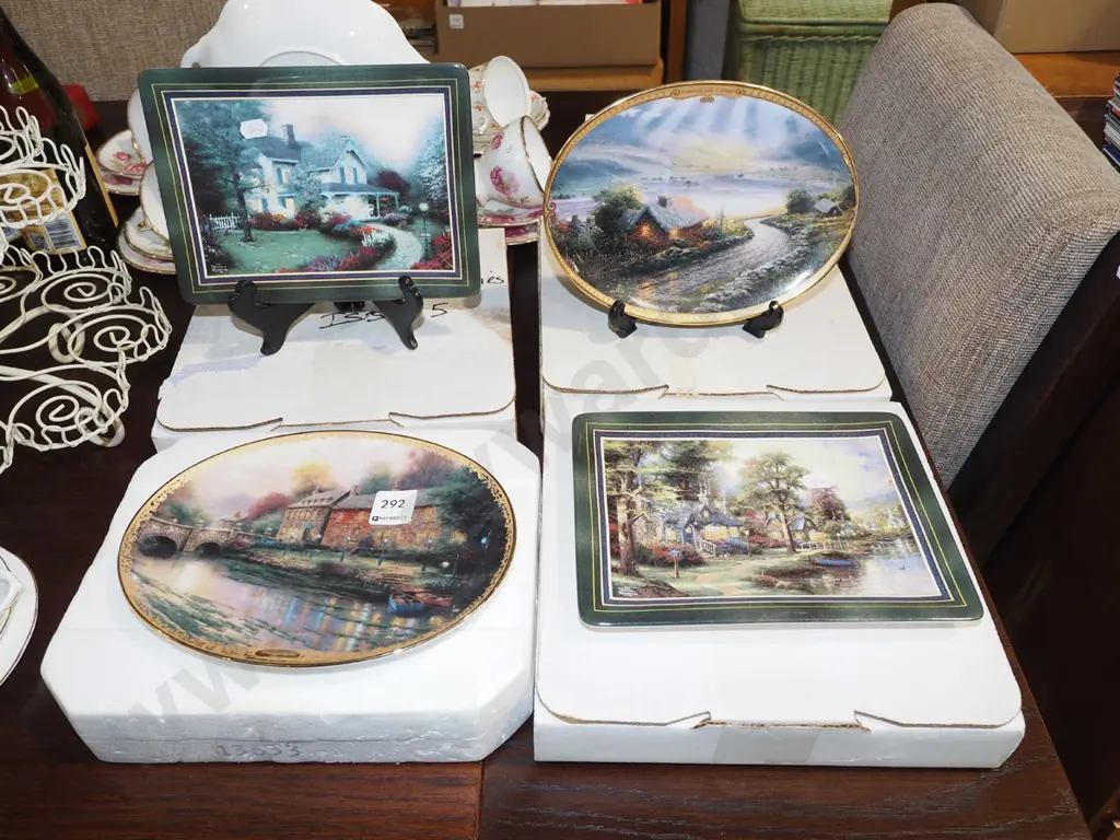 4x Bradford Exchange ltd edition plates and boxes Image 1++
