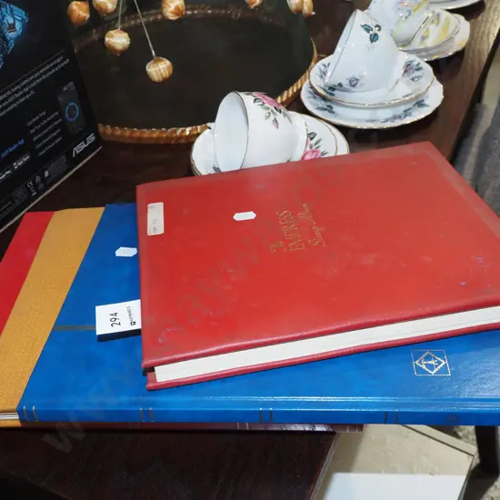 4x stamp albums