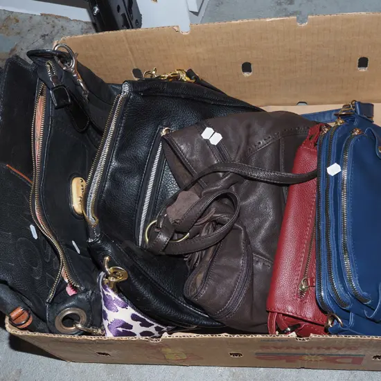 box of hand bags