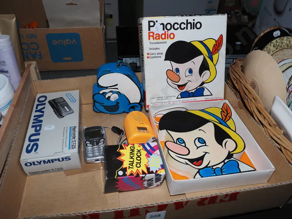 Pinnochio and Smurf radios, small cell phone dictaphone etc Image 1++