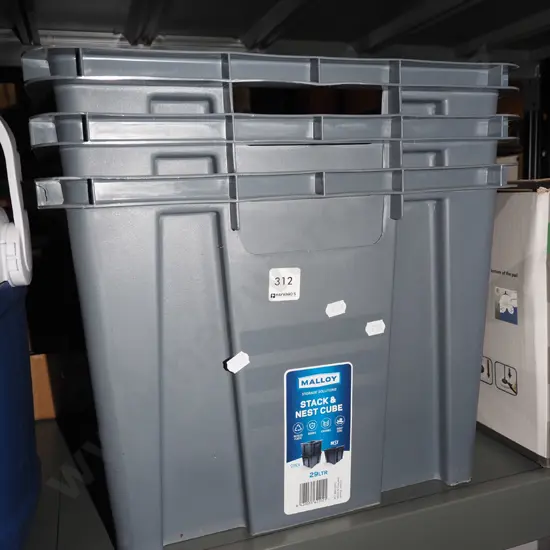 3x 29L stack and nest cubes