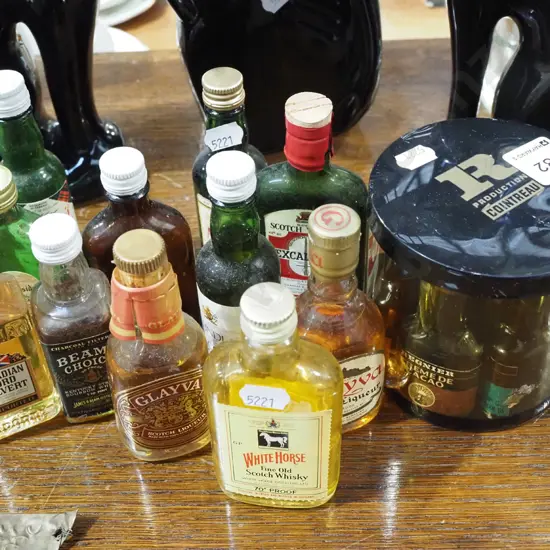 assorted spirit miniatures