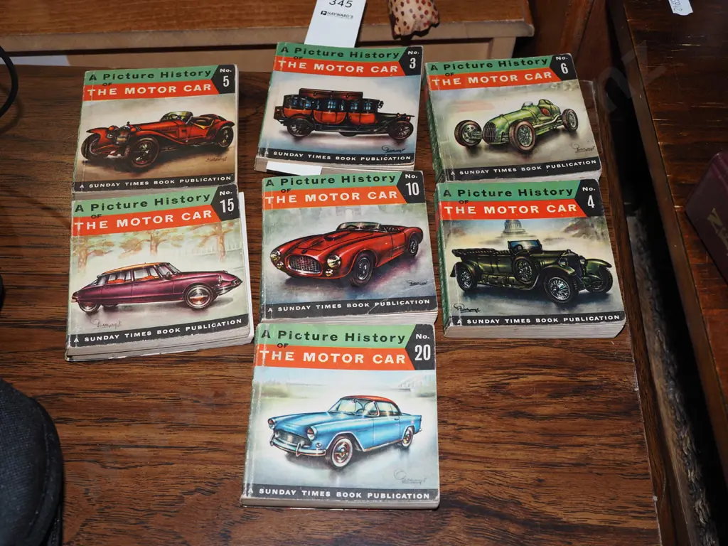 7x small Pictorial histories of The Motor Car Image 1++