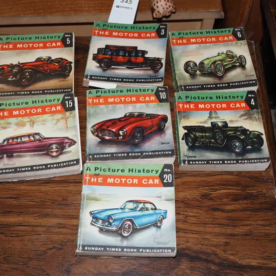 7x small Pictorial histories of The Motor Car