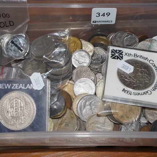 tub of coins