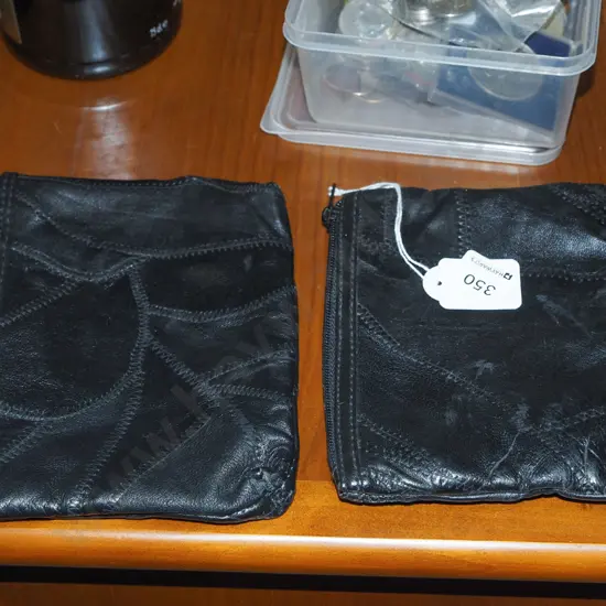 2x leather purses