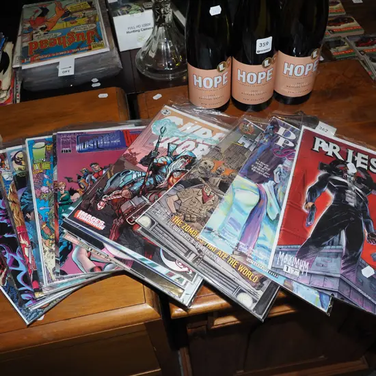 box of comics etc