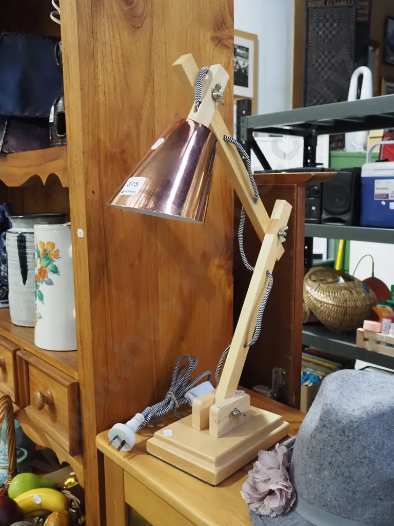 wood based anglepoise desk lamp Image 1++