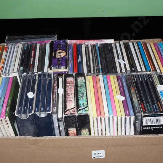 box of CDs