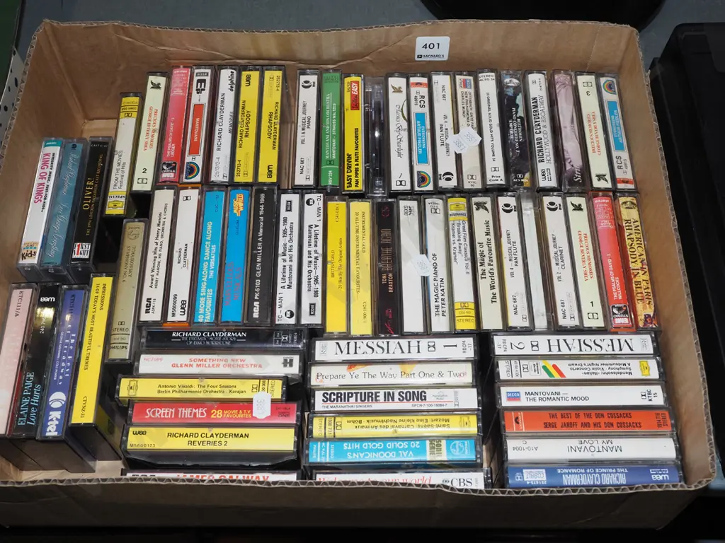 box of tape cassettes Image 1++