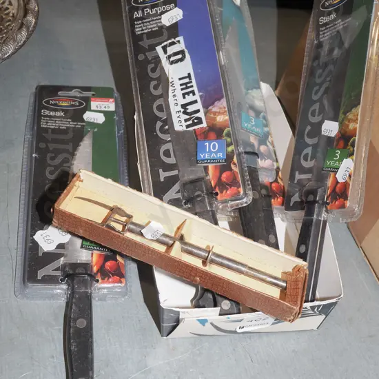 6x as new steak knives etc