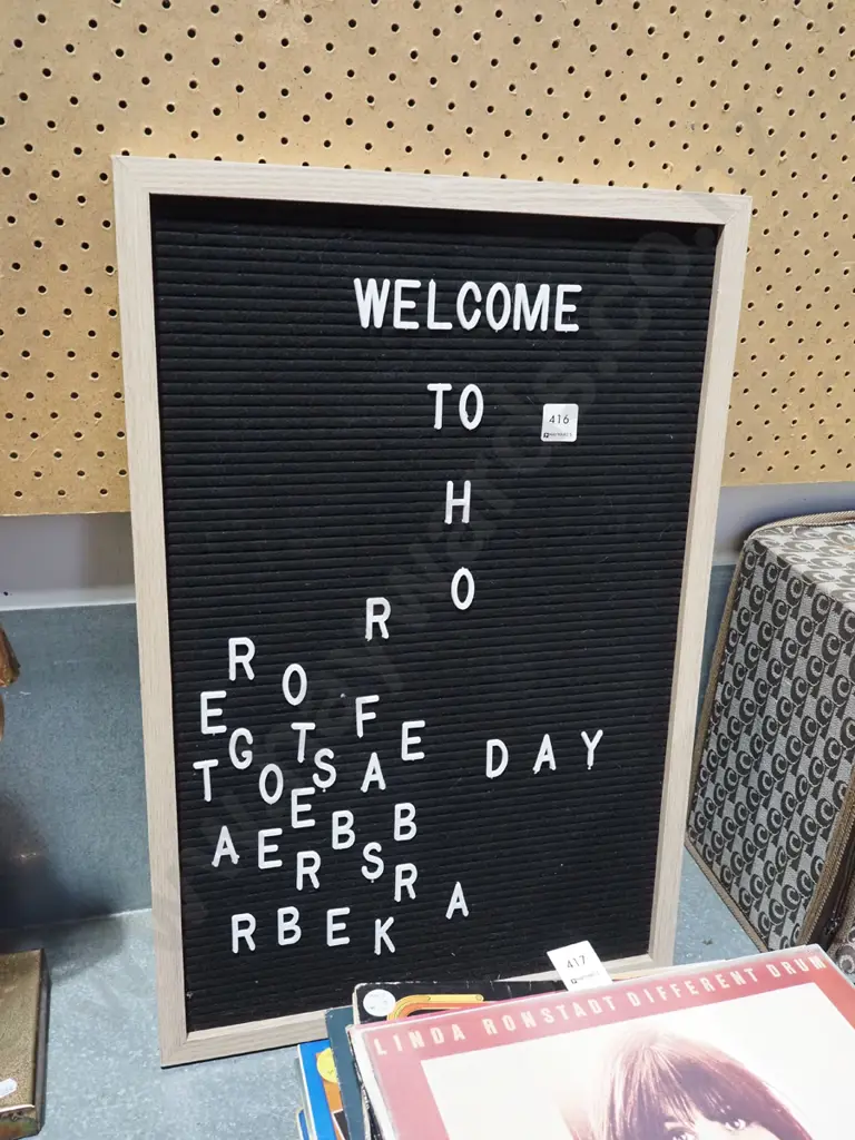 restaurant letter board H600 Image 1++