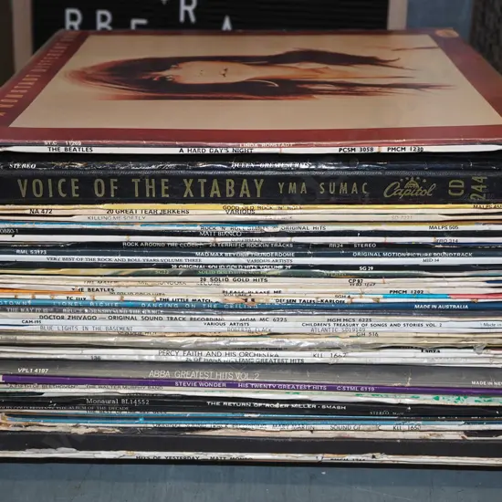 LPs; Manhattan Transfer, Linda Ronstadt etc