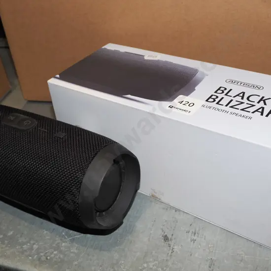 Artisan Black Blizzard bluetooth speaker