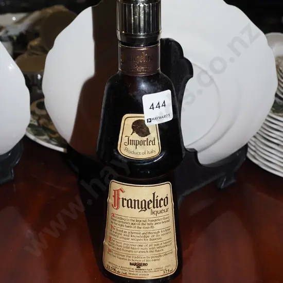 375ml bottle of Frangelico liqueur
