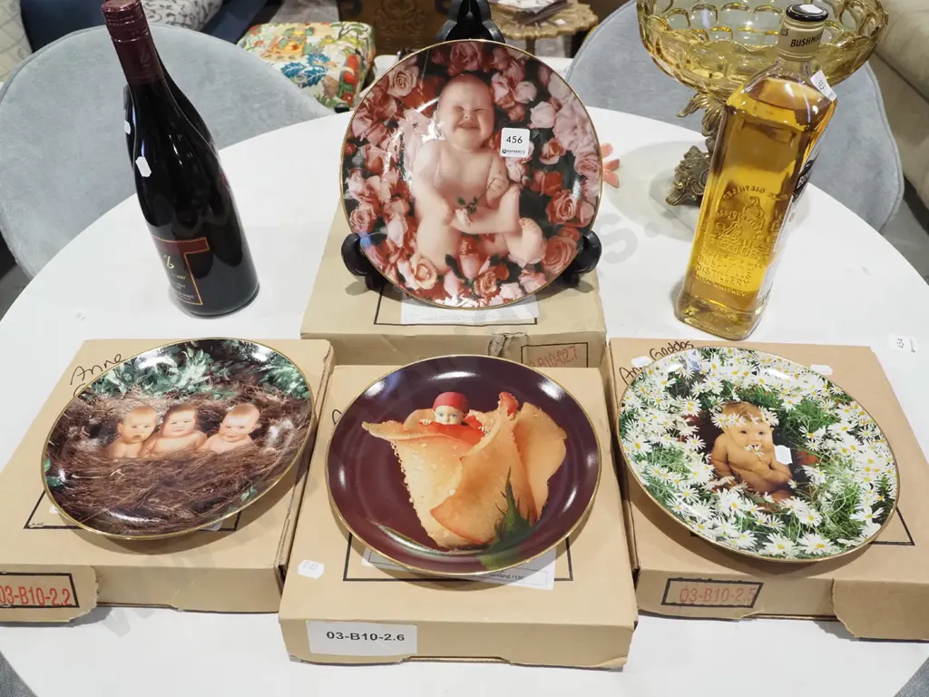 4x Bradford Exchange Anne Geddes baby plates Image 1++