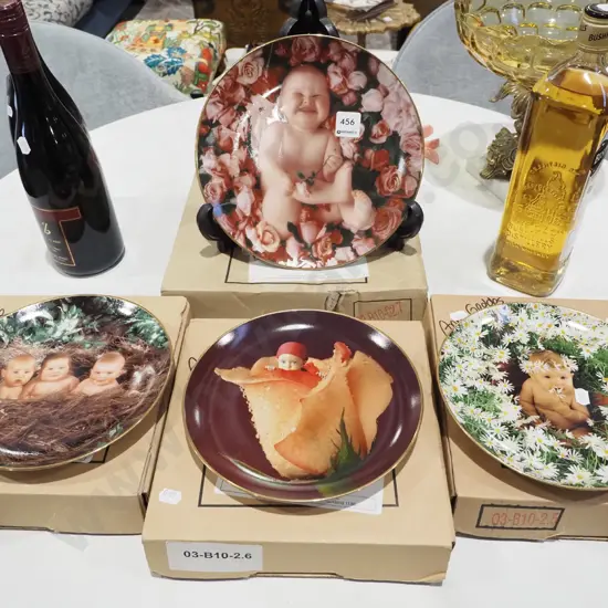 4x Bradford Exchange Anne Geddes baby plates
