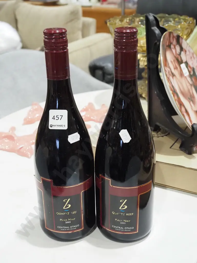 2x bottles Quartz Reef pinot noir 2003 Image 1++