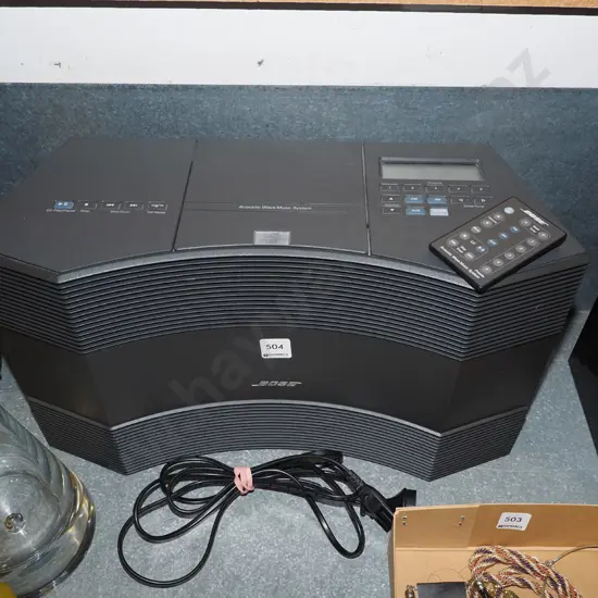 Bose acoustic wave music system with CD and radio