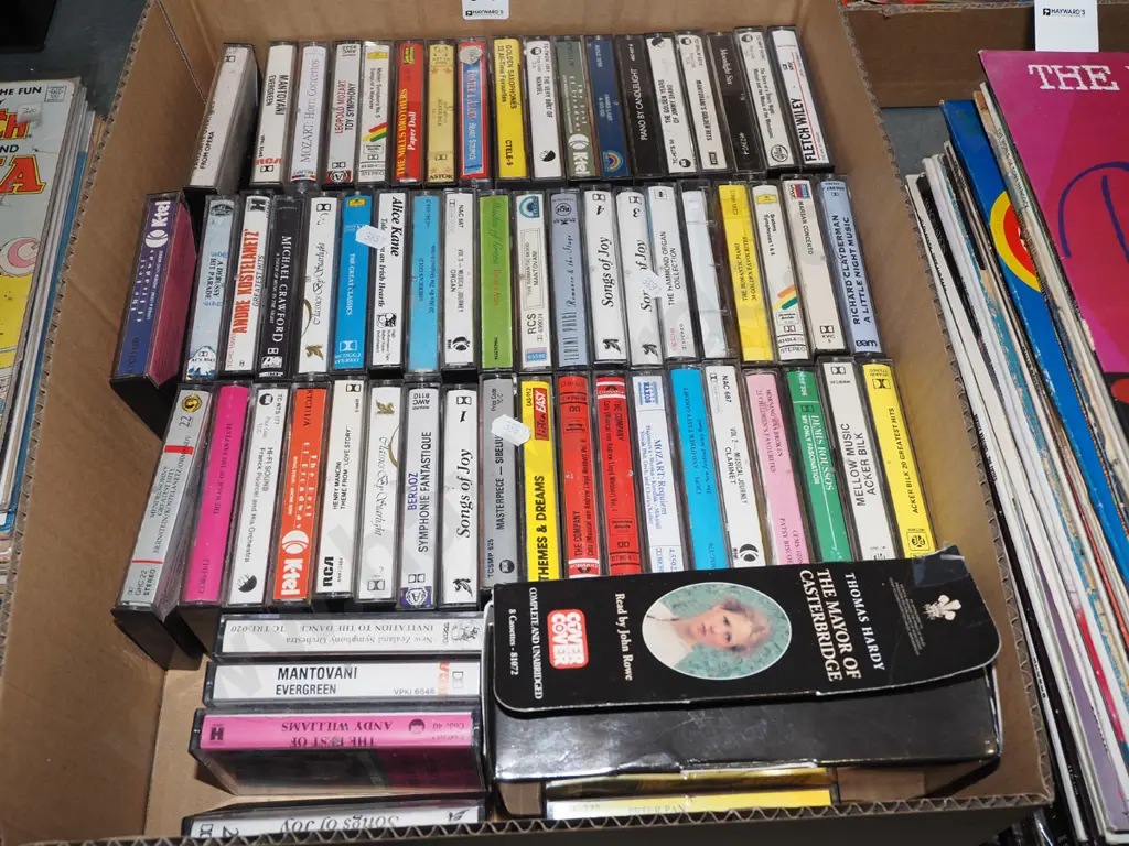 box of tape cassettes Image 1++
