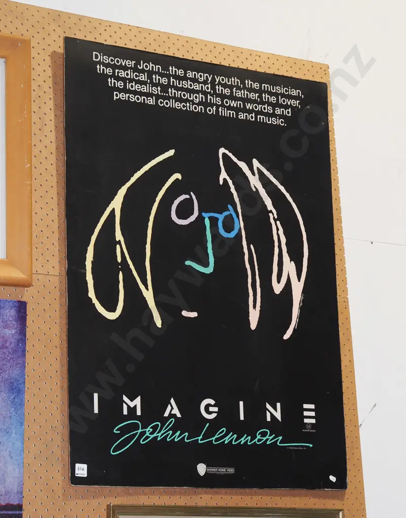 John Lennon Imagine print on board Image 1++