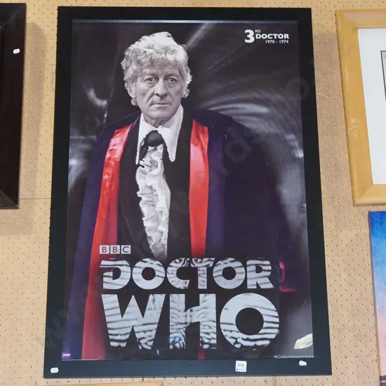 Doctor Who poster print in plastic frame