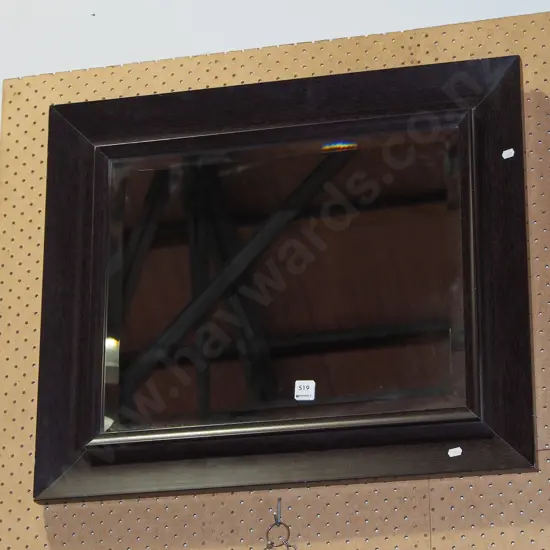 bevelled edge wall mirror H560 W670