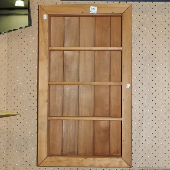 pine wall mounted shelves H615 W350 