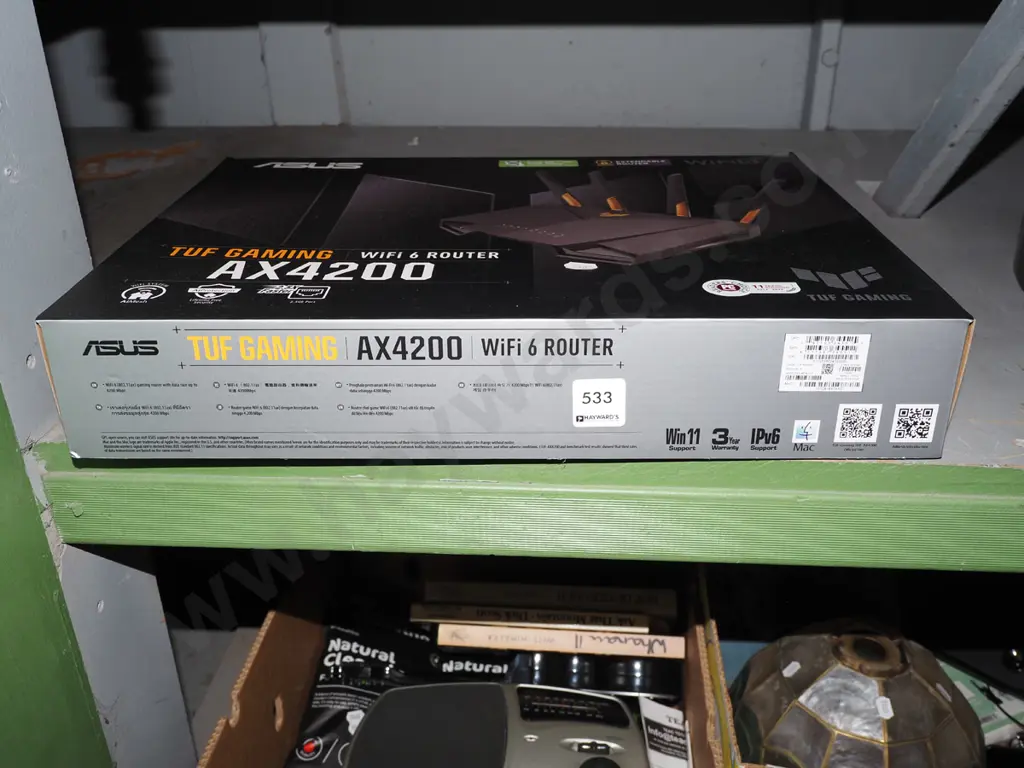 boxed Asus gaming wi-fi router Image 1++