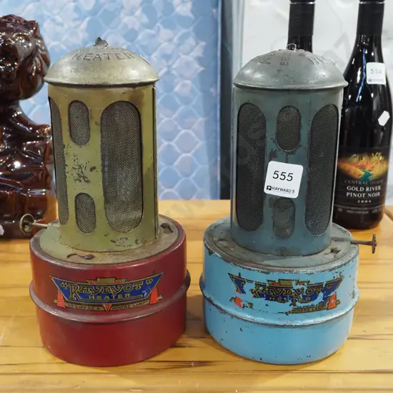 2x vintage glasshouse heaters