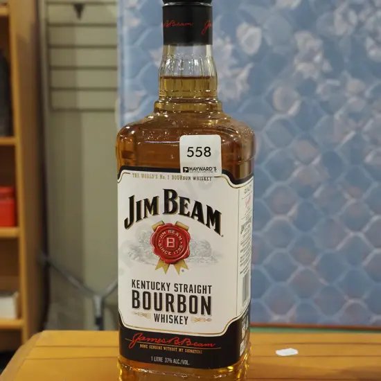 1L bottle Jim Beam bourbon