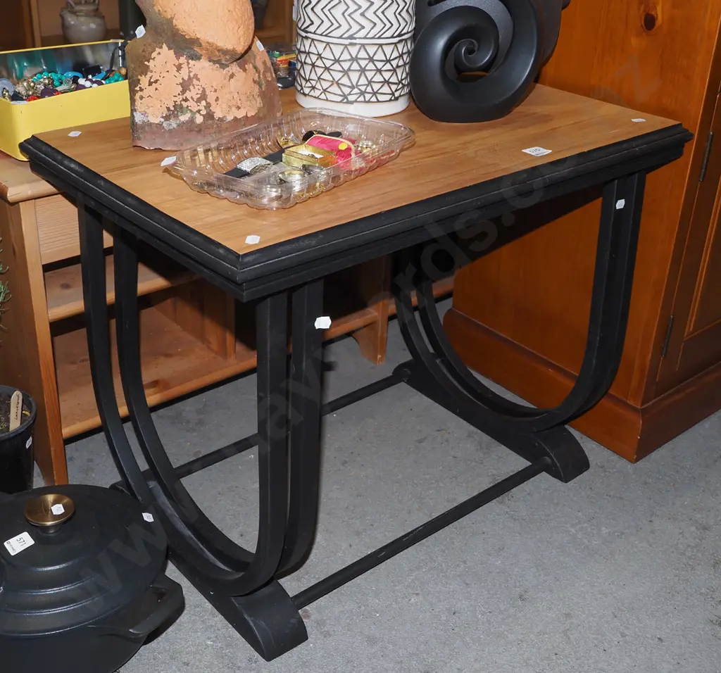 bentwood and rimu topped end table Image 1++