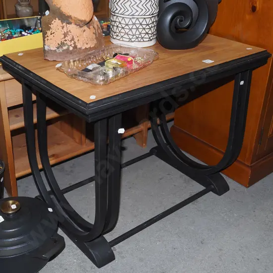 bentwood and rimu topped end table