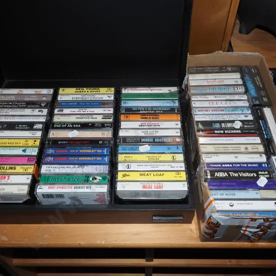 2 boxes of tape cassettes