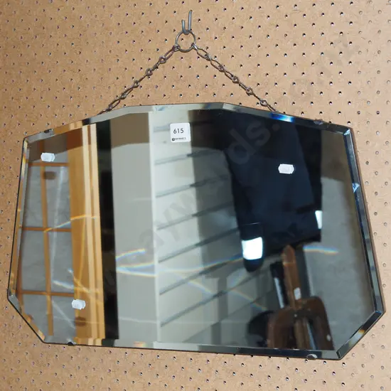 deco bevelled edge wall mirror H530 W330
