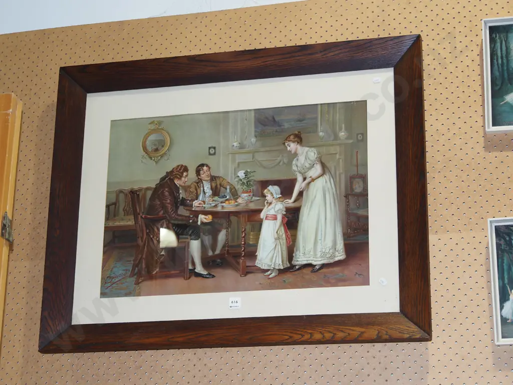 oak framed print - offering an orange H700 W880 Image 1++