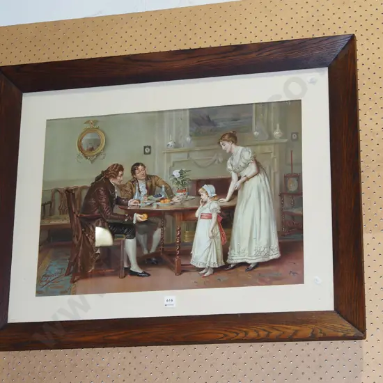 oak framed print - offering an orange H700 W880