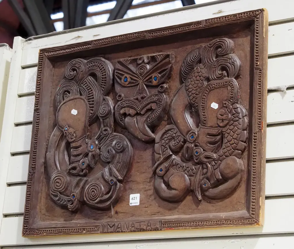 carved mdf panel - Manaia Image 1++