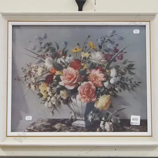 framed Vernon Ward print - flowers H370 W290