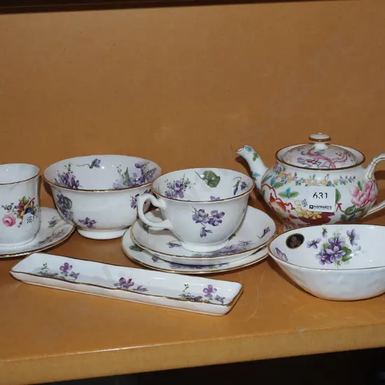 teapot, cups, saucers, bowls etc
