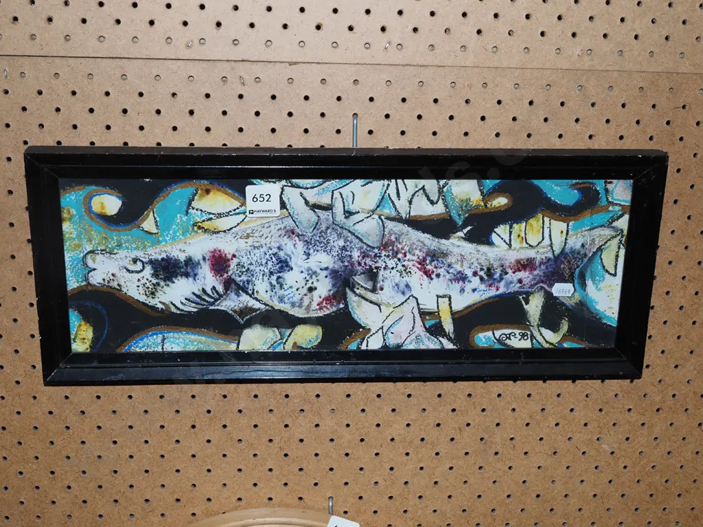 framed mixed media  - fish Image 1++