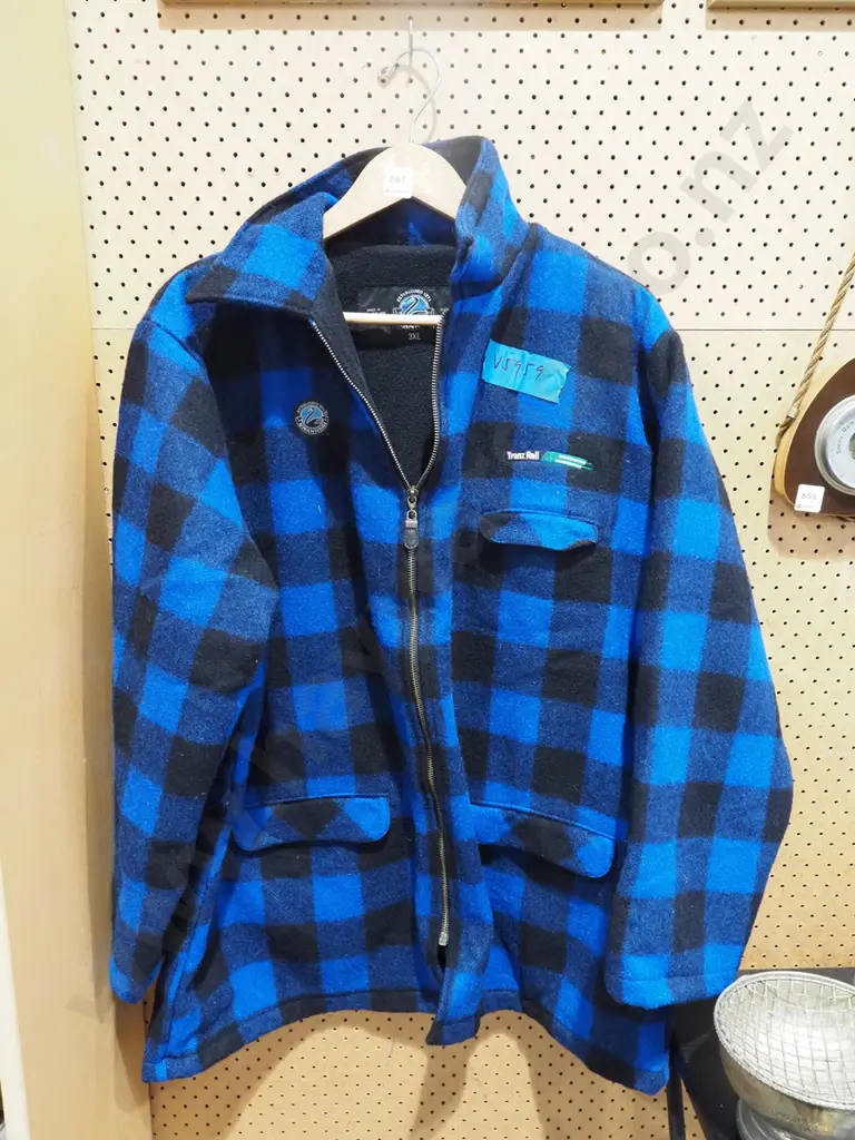 Transrail blue checked Swanndri size 3XL Image 1++