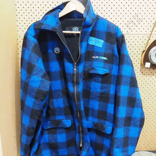 Transrail blue checked Swanndri size 3XL